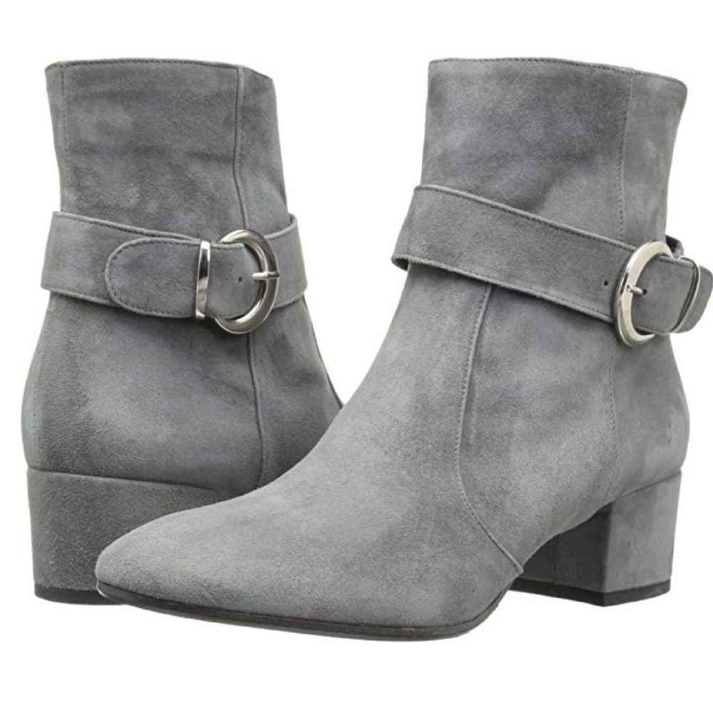 Chic Charles David Grey Suede Booties - Picture 5 of 5